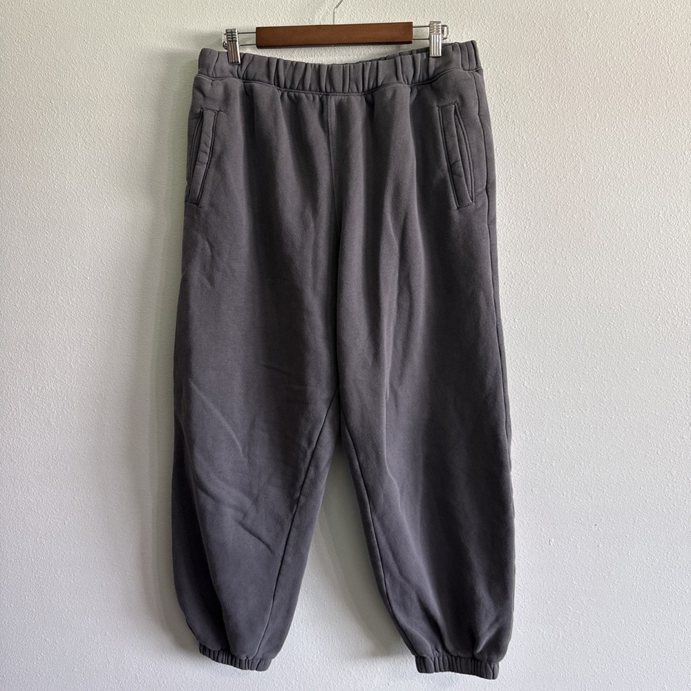Abercrombie & Fitch Short Length Oversized Essential Clinched Sweats Grey L